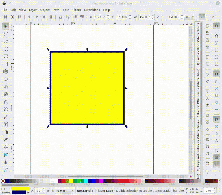 inkscape gradient tool